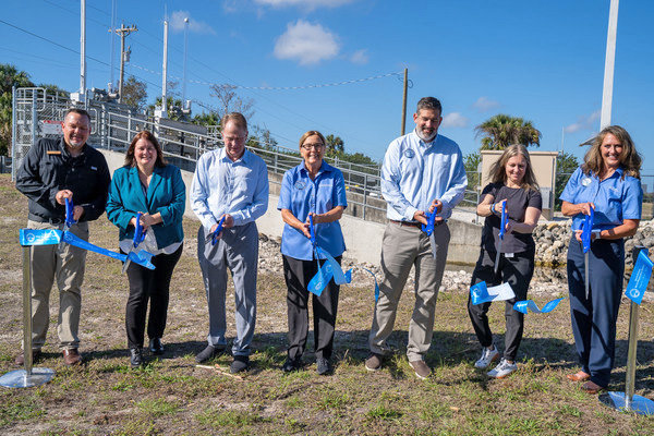 Left to right: Keith Laakkonen, Director of Audubon’s Corkscrew Swamp Sanctuary, Trinity Scott, Collier County, Andy Hill, Big Cypress Basin Board Member, Charlette Roman, Chair of the Big Cypress Basin Board, Dan Waters, Big Cypress Basin Board Member, Amy Patterson, Collier County Manager, and Lisa Koehler, Big Cypress Basin Administrator.